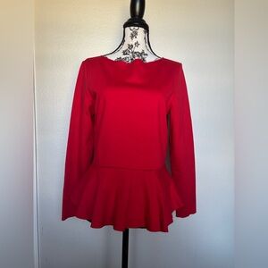 Jason Wu Vibrant Red Long Sleeve Top